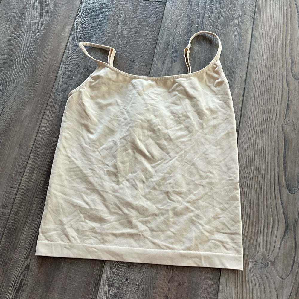 Cream adjustable straps Cami/camisole